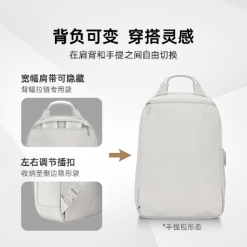 新秀丽（Samsonite）电脑包双肩包男女背包大容量旅行包16英寸笔记本电脑包商务书包