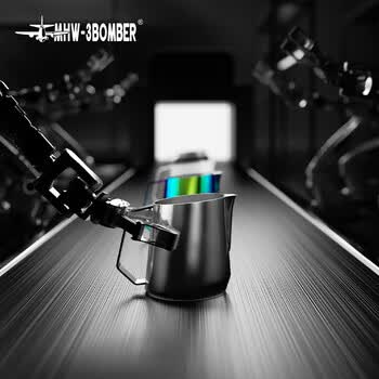 MHW-3BOMBER轰炸机高性能GT拉花缸专业级意式咖啡奶泡拉花杯创新可进洗碗机