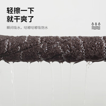 竹一百竹纤维毛巾2条成人加厚吸水洗脸洗澡大毛巾速干干发巾 灰+蓝 竹一百竹纤维毛巾2条成人加厚吸水洗脸洗澡大毛巾速干干发巾 灰+蓝