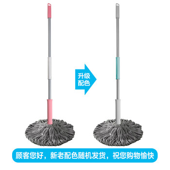 茶花 拖把免手洗墩布旋转吸水拧水懒人拖把拖地神器*