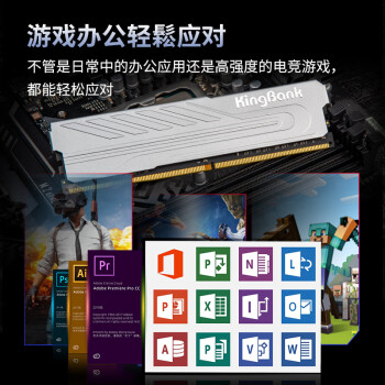 金百达（KINGBANK）64GB(32G×2)套装 DDR4 3600 台式机内存条海力士原装CJR颗粒 银爵 C18