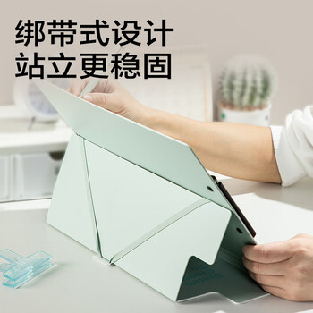 得力（deli）A4站立式文件夹 书写板夹垫板朗诵写字硬板夹 试卷资料收纳夹考试专用 学生办公用品PE131浅蓝色