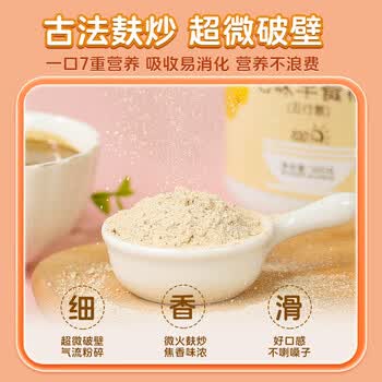 西知堂七味早餐糊500g鸡内金山药莲子人参茯苓芡实粉五行散营养代餐饱腹