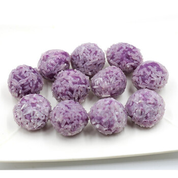 郑发哥紫薯糯米球火锅丸子紫薯丸关东煮麻辣烫紫薯糯米丸500g一斤装