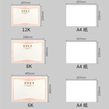 DSB A3荣誉证书内芯6k空白奖状获奖内页可打印表扬信优秀员工荣誉奖状6开(小A3)内芯-10张装 050816 DSB A3荣誉证书内芯6k空白奖状获奖内页可打印表扬信优秀员工荣誉奖状6开(小A3)内芯-10张装 050816