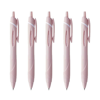 uni三菱JETSTREAM系列按动原子笔SXN-150 顺滑学生办公圆珠笔0.38mm 柔粉 5支