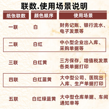安兴一联三等分不撕边电脑打印纸针式打印纸单据票据(241-1-1/3S色序:白1000页/箱)