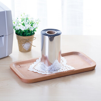 得力(deli)110mm*300m热转印条码机标签机通用型全树脂基碳带81602（单支装）