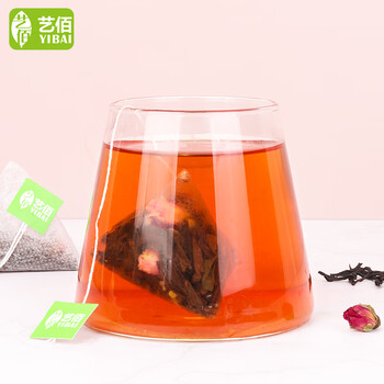 艺佰茶叶玫瑰红茶包三角茶包袋泡茶小包可冷泡茶30包/90克冷热双泡 艺佰茶叶玫瑰红茶包三角茶包袋泡茶小包可冷泡茶30包/90克冷热双泡