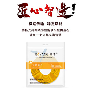 博扬（BOYANG）电信级光纤跳线SC-LC(UPC) 3米 单模单芯尾纤 Φ2.0阻燃低烟无卤跳纤光纤线 BY-351S