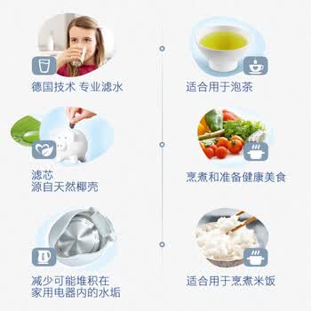 碧然德 滤水壶滤芯 6枚装【德国品质】多效过滤 天然安全材质 除氯去水垢 净滤水器滤芯Marella海洋系列