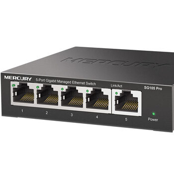 水星（MERCURY）SG105 Pro 5口全千兆智能网管交换机