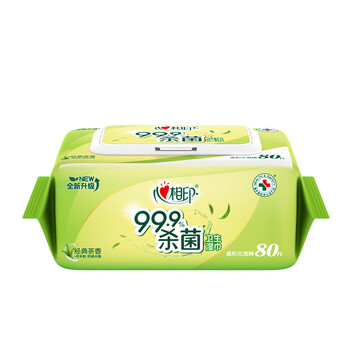 心相印湿巾 杀菌卫生80抽*1包 经典茶香 新老包装随机发货（单位：包）