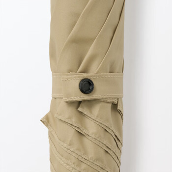 MUJI晴雨两用 2种折法 折叠伞 雨伞遮阳伞太阳伞 深米色