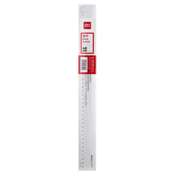 得力（deli）(deli)直尺 40CM测量绘图尺子 办公学习通用尺子 6240（5把装）