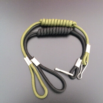 钥匙绳子防丢男士编织钥匙链腰挂老式怀旧军迷安全扣挂绳多功能绳 1条