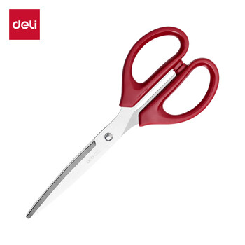 得力（deli）【热门商品】160mm办公生活家用剪刀 小剪子手工剪纸刀 办公用品 红色6034
