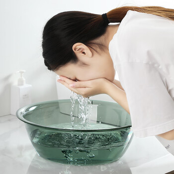 美丽雅脸盆38cm1个洗衣盆洗脸盆脚盆大号加厚家用学生宿舍塑料盆子