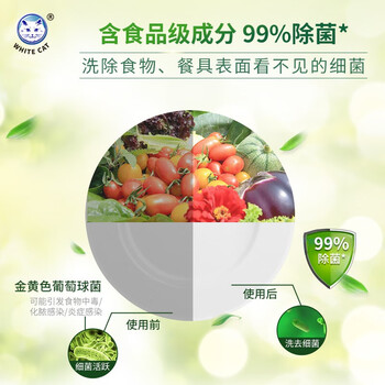白猫天然酵素洗洁精1.1kg*2瓶装
