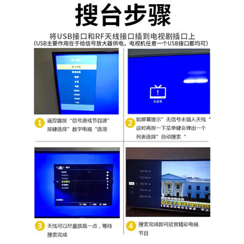 丰应子 DTMB地面波数字电视机天线 室内外通用农村天线高清信号接收天线 线长5米 FYZ-DS410
