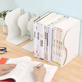 齐心（COMIX）可伸缩书立  书立/书靠/书档 灰色 B2159 