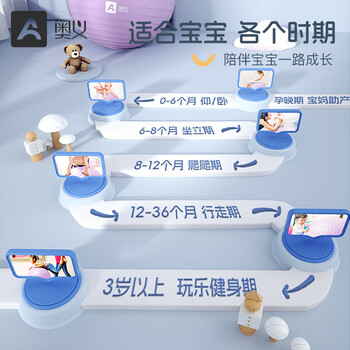 奥义瑜伽球婴儿大龙球儿童感统训练防爆孕妇助产健身球按摩哄睡萝卜蹲