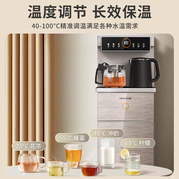 九阳（Joyoung）家用茶吧机一键上水远程遥控智能调温下置水桶式饮水机JYW-WH300+洗洁精一瓶单发