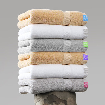 艾米乐（amarelle）fit01吸水速干柔软亲肤纯棉面巾 微棉色30*60cm 3条装