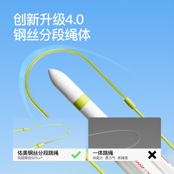 佑美儿童跳绳小学生专用考试6-12岁双轴承专业竞速初学者不打结