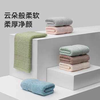 三利7A抗菌毛巾纯棉100%不易掉毛成年人男士洗脸洗澡专用女加厚面巾灰
