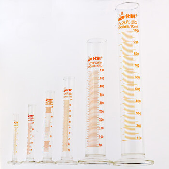 化科 实验室用 玻璃量筒实验加厚 大容量带刻度 直筒型化学生物实验量器 精密量筒 1000ml,2个/盒 化科 实验室用 玻璃量筒实验加厚 大容量带刻度 直筒型化学生物实验量器 精密量筒 1000ml,2个/盒