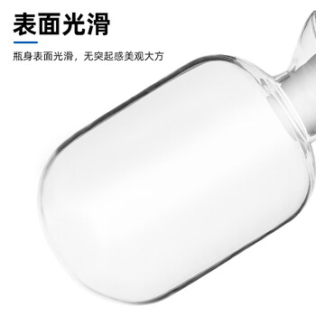 化科 玻璃种子瓶 样品瓶 晶体粉末展示瓶 加厚玻璃瓶 250ml,12个/盒(圆头,不带塞)