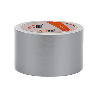 迪麦佳 【加厚250μm】强力布基胶带防台风可封窗舞台地毯胶带耐磨防水布基胶带 灰色加宽 60mm*10m 1卷