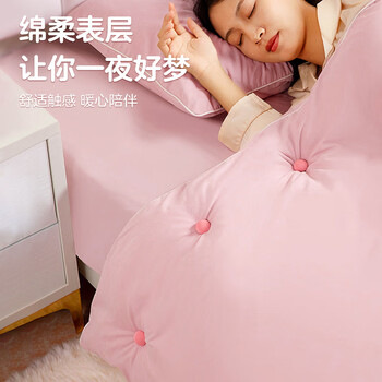 秉优 被子固定器24个装【棉布钉扣】床单防跑订被子神器被罩被套固定