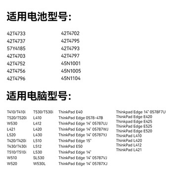 绿巨能（llano）适用联想ThinkPad T430 i T530 i W530 W520 42T4733笔记本电池 T520 L412 L430 W530 6芯电池 