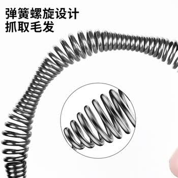 千禧红通马桶下水道疏通神器家用厨房厕所地漏弹簧管道手摇疏通器5米