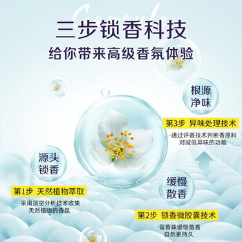 朴物大美朴物大美护衣留香珠(杭城丹桂200g*3瓶) 长效留香除螨衣物香氛