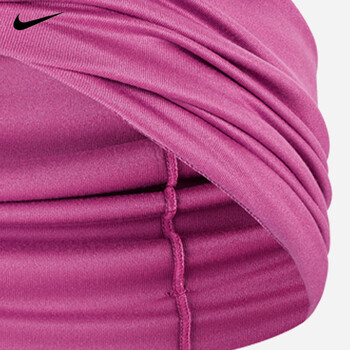 耐克（NIKE）宽发带头套运动健身吸汗导汗带居家户外紫粉N1004287643OS 