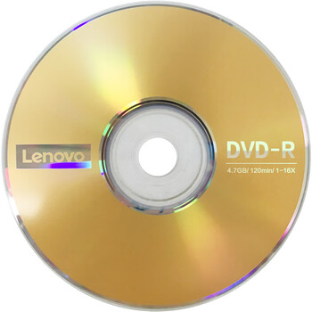 联想（Lenovo）光驱刻录盘 DVD-R 光盘 16速4.7GB 办公系列  空白光盘 桶装50片