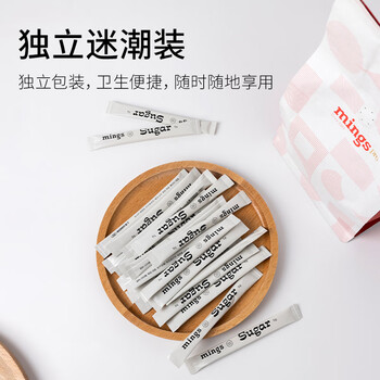 铭氏Mings 咖啡糖包 优级白砂糖 独立包装 条形白糖包5g*100条 伴侣 铭氏Mings 咖啡糖包 优级白砂糖 独立包装 条形白糖包5g*100条 伴侣