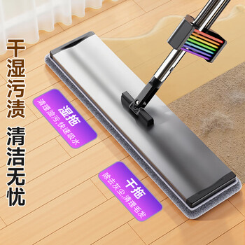 佳帮手彩虹平板拖把家用一拖净免手洗2025铝合金墩拖布拖地神器刮拖一体