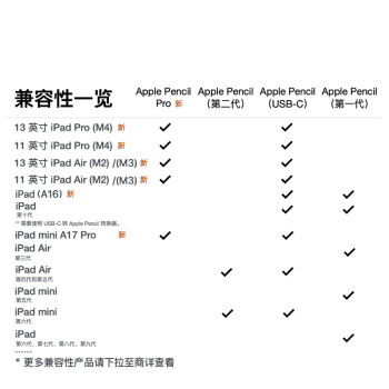 Apple/苹果 Pencil (第一代) 含USB-C转换器 触控笔手写笔苹果笔电容笔 适用部分iPad Pro/iPad Air等