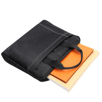 信发TN-V7010(黑色）文件袋帆布手提包加厚防水拉链 档案资料袋男士商务大容量办公包