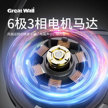 长城（Great Wall）朔风S120狂暴散热风扇（LCP扇叶/双滚珠轴承/6极3相电机/PWM/3000转/风压高达5.2/小4Pin+3针）