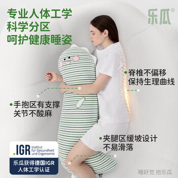 乐瓜睡觉抱枕床上等身长条抱枕侧睡夹腿枕靠枕恐龙陪睡玩偶情人节礼物
