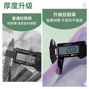 三年二班5个装A4网格拉链文件袋办公文件袋资料袋学生试卷票据收纳拉边袋一年级透明带插卡马卡龙色系