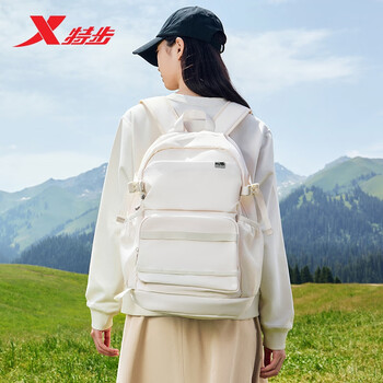 特步小巢背包双肩包大容量旅行防水登山出行初高中学生书包户外轻便