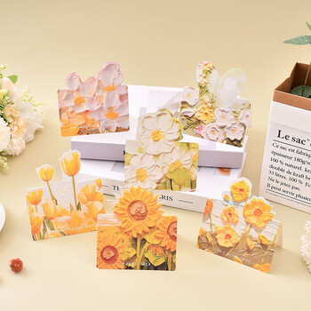 佳茉贺卡礼物明信片30张送老师生日礼物贺卡烫金立体贺卡鲜花创意手工祝福感谢卡片开学季重阳节