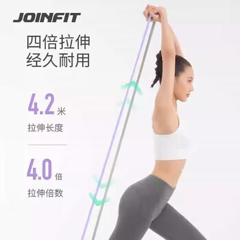 捷英飞（JOINFIT）阻力带弹力带家用训练瑜伽力量拉力带绳 花簇粉 F.S.001A-J