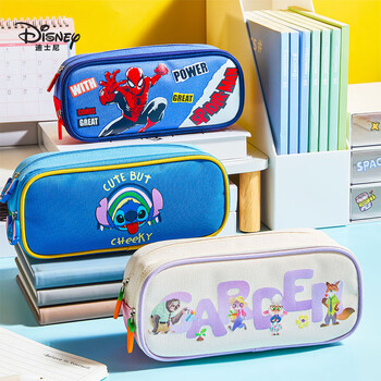 迪士尼（Disney）笔袋小学生 大容量多层收纳耐脏文具盒铅笔盒文具袋上学学习用品开学清单 疯狂动物城周边A83234